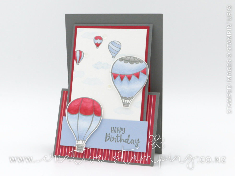 Above The Clouds Masculine Birthday Z-Fold Gift Card Holder