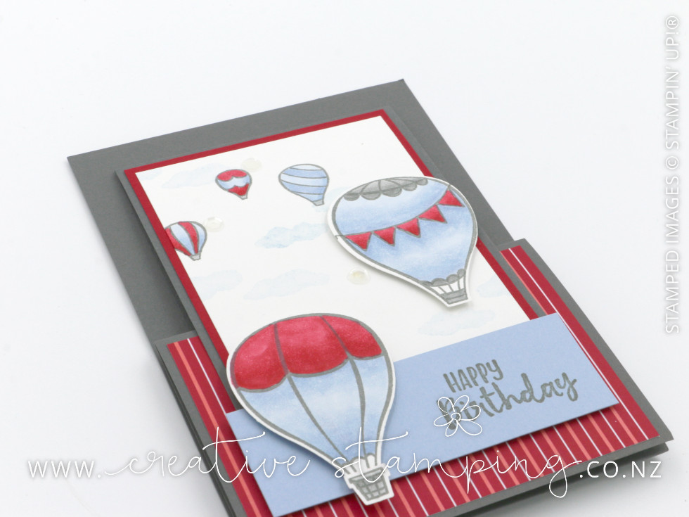 Above The Clouds Masculine Birthday Z-Fold Gift Card Holder