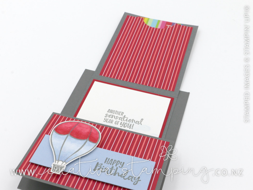 Above The Clouds Masculine Birthday Z-Fold Gift Card Holder