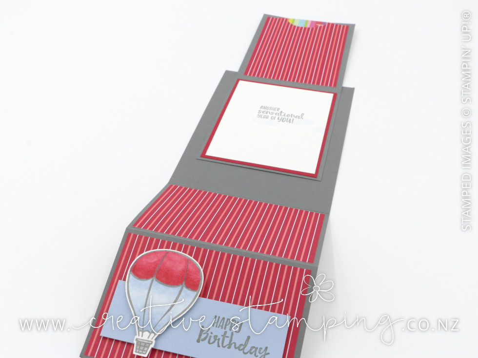 Above The Clouds Masculine Birthday Z-Fold Gift Card Holder