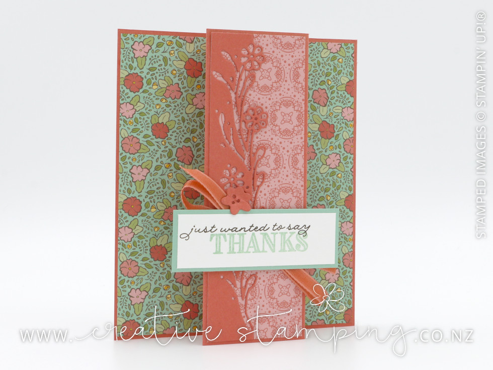 Ornate Thanks Stand-Up Card