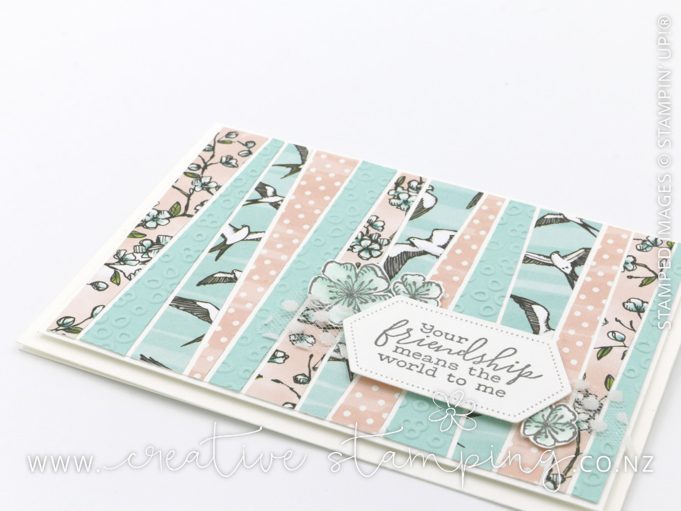 Free As A Bird Scrappy Strip Friendship Card
