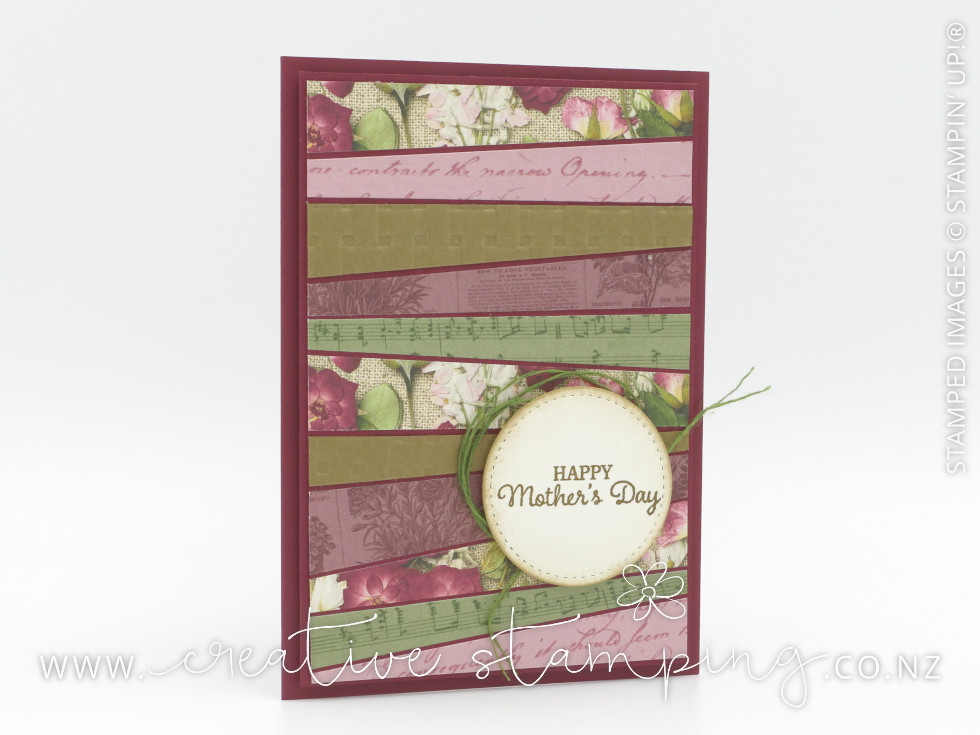 Pressed Petals Scrappy Strip Mother's Day Card