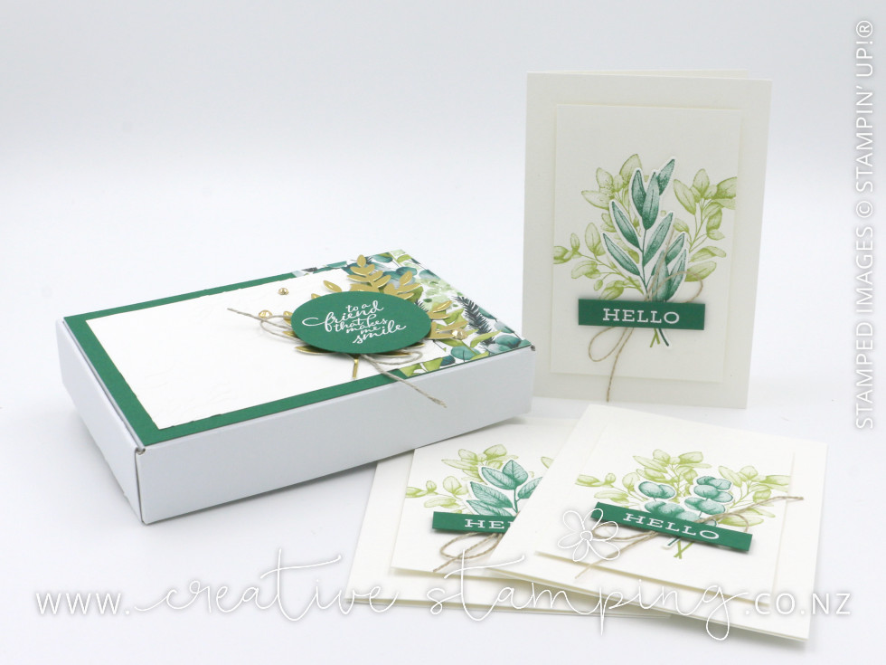 Forever Greenery Note Cards Gift Box