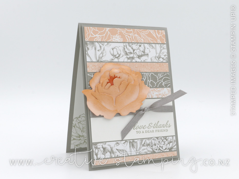 Peony Garden Scrappy Strip Card