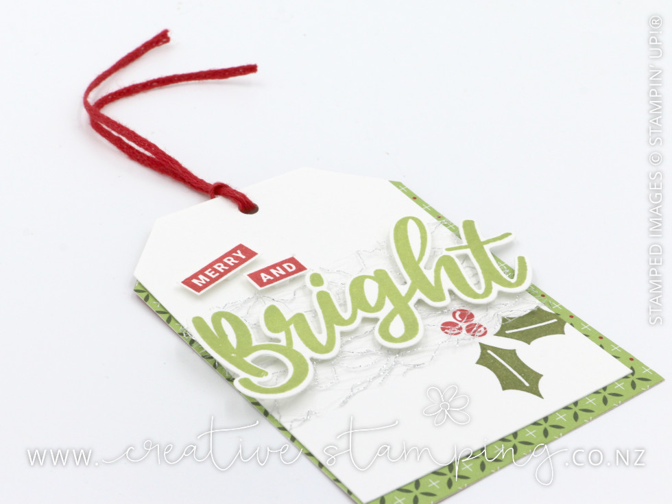 Peace & Joy Christmas Tag