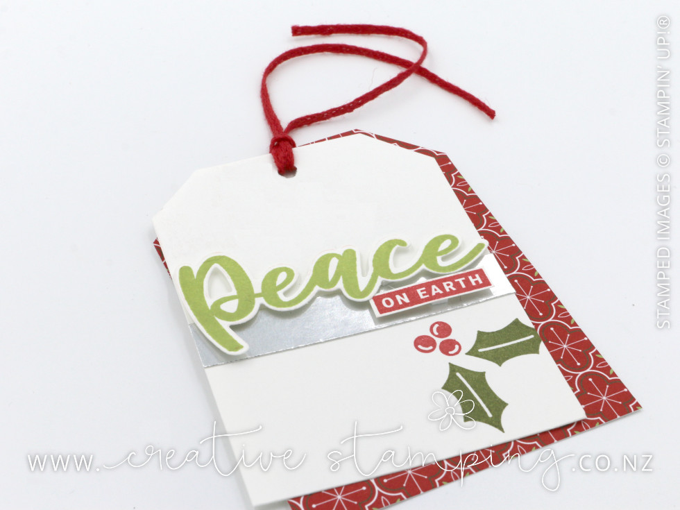 Peace & Joy Christmas Tag
