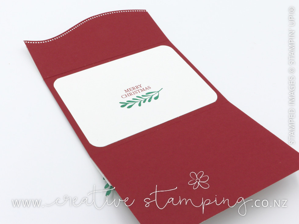 Curvy Christmas Wallet-Fold Christmas Card