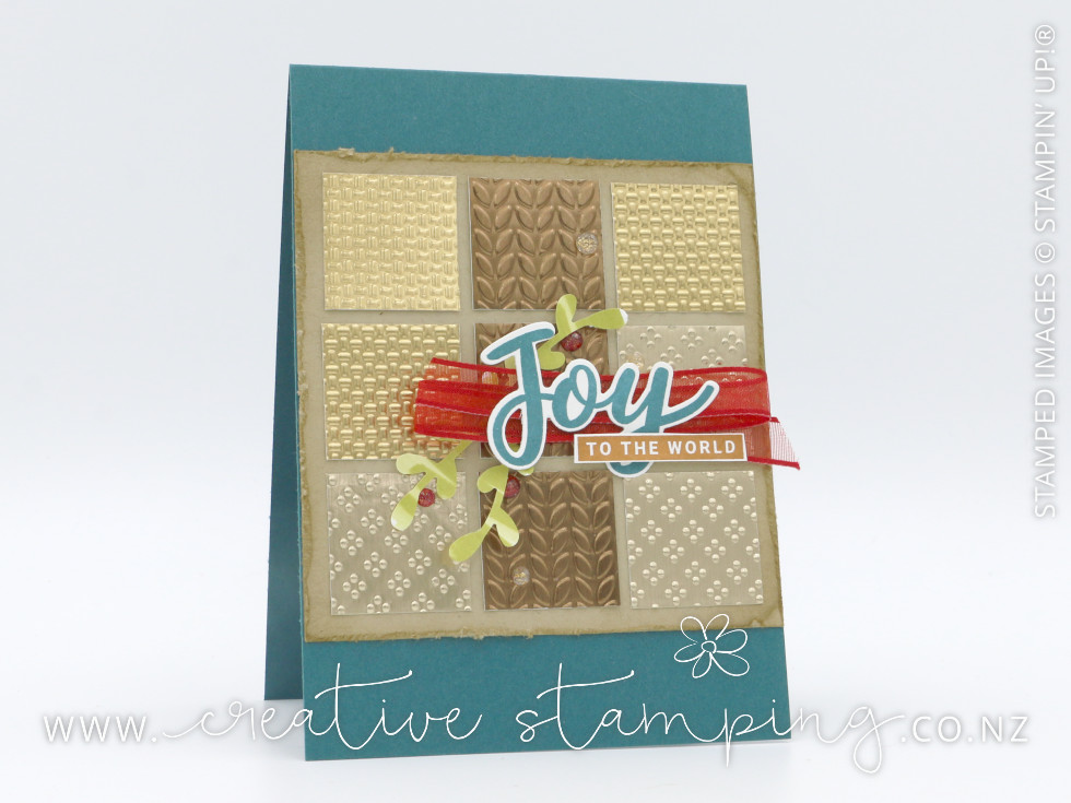 Peace & Joy Metallic Christmas Card