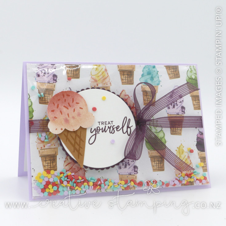 Ice Cream Birthday Shaker Card