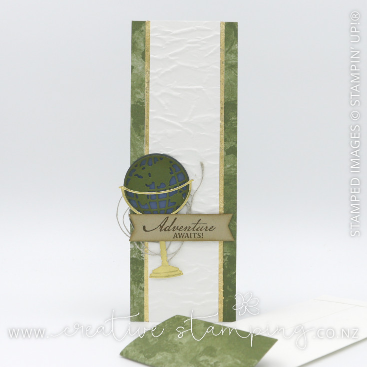 Beautiful World Masculine Slimline Birthday Card