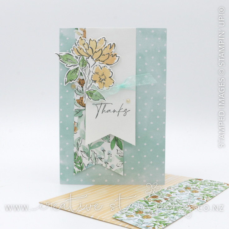 Hand-Penned Petals Thank You Card
