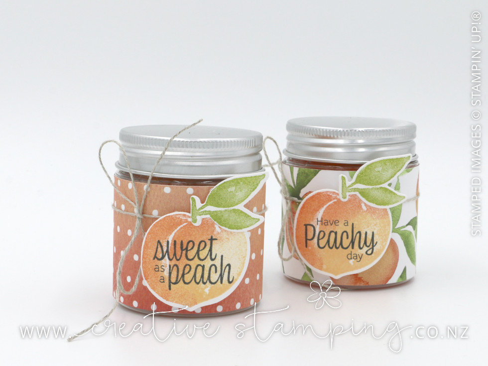Sweet as a Peach Mini Jam Jars
