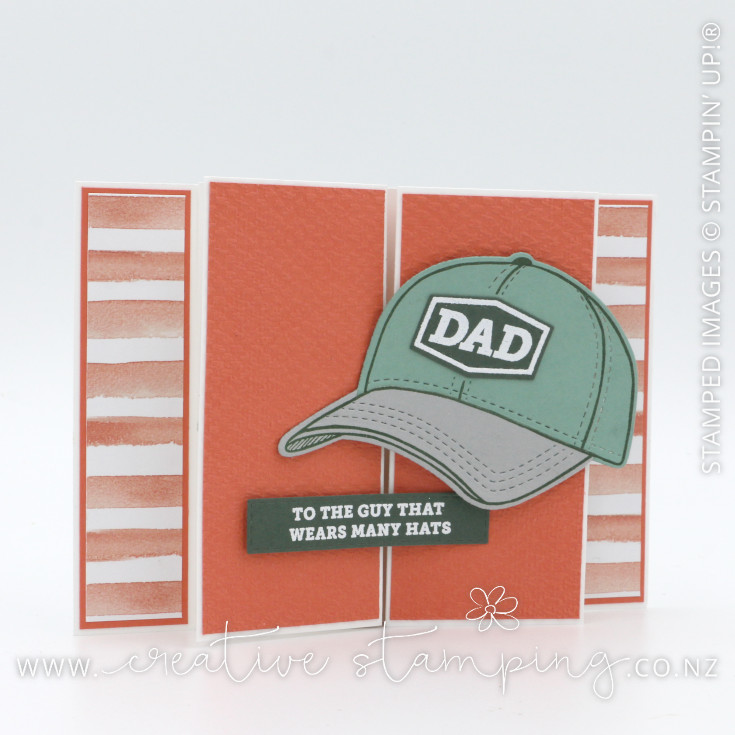 Hats Off Father's Day Gatefold Card
