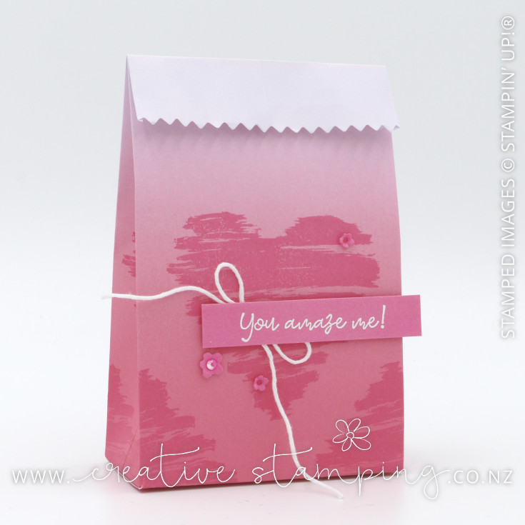 Strong of Heart Ombre Gift Bag