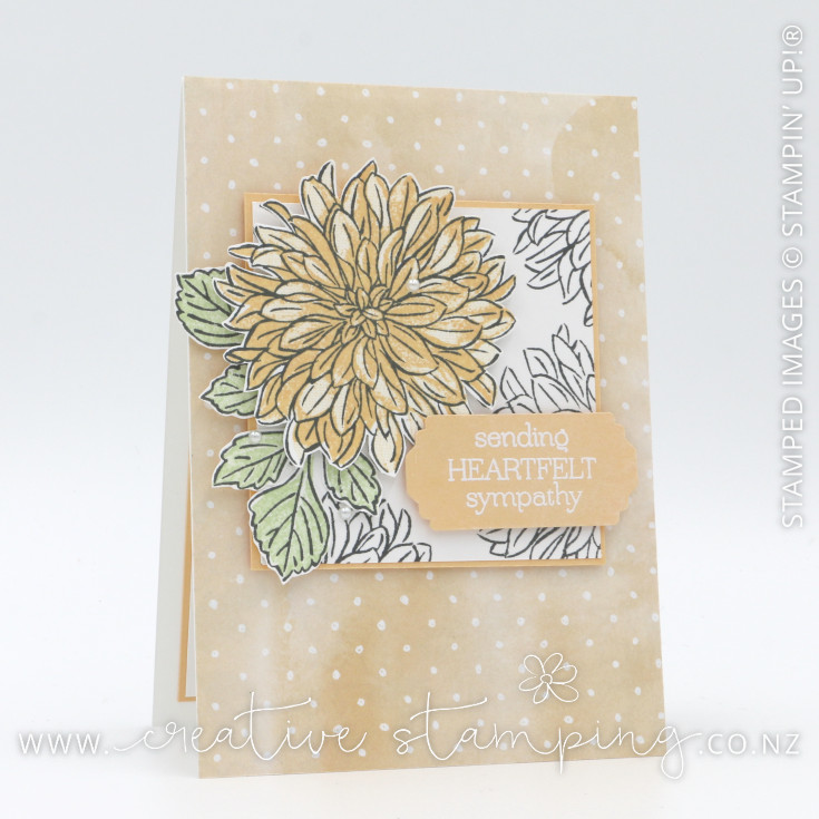 Delicate Dahlias Heartfelt Sympathy Card