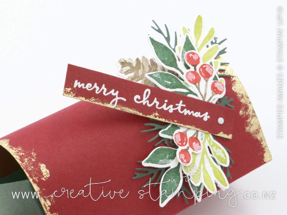 Painted Christmas Postal Gift Box