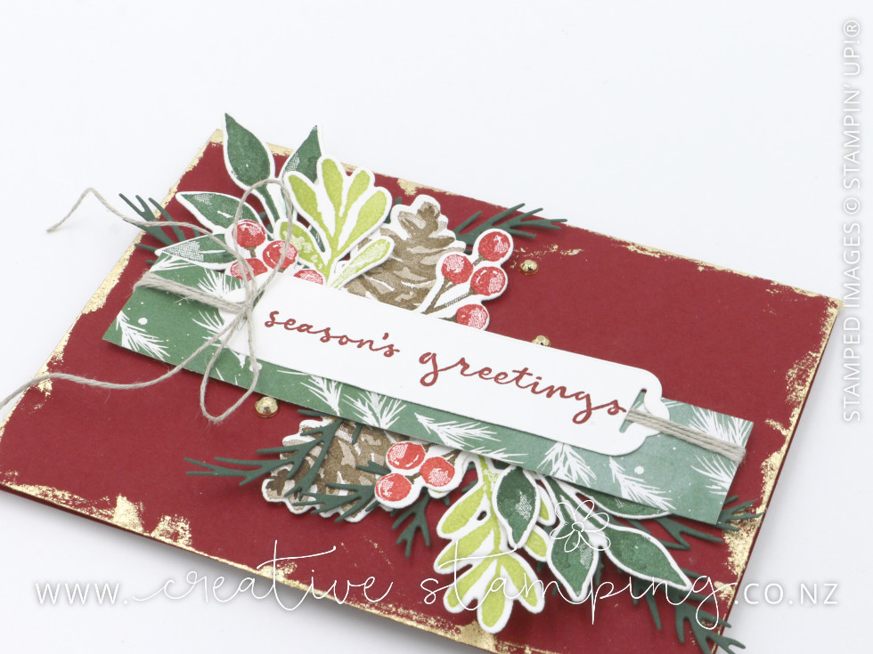 Painted Christmas Season's Greetings Card Painted Christmas Season's Greetings Card