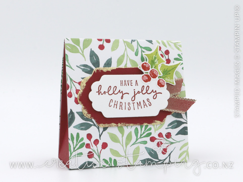 Painted Christmas Tent Gift Box
