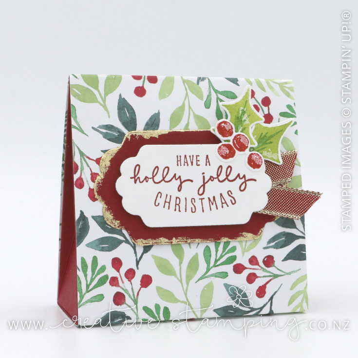 Painted Christmas Tent Gift Box