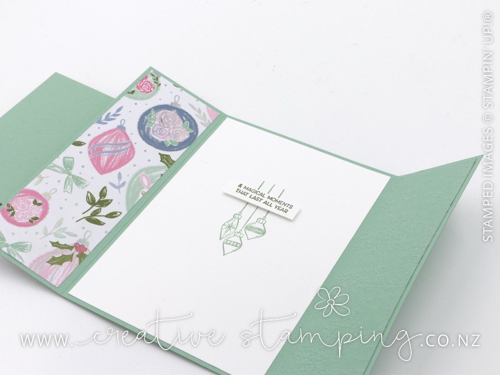 Whimsical Trees Latched Gatefold Christmas Card