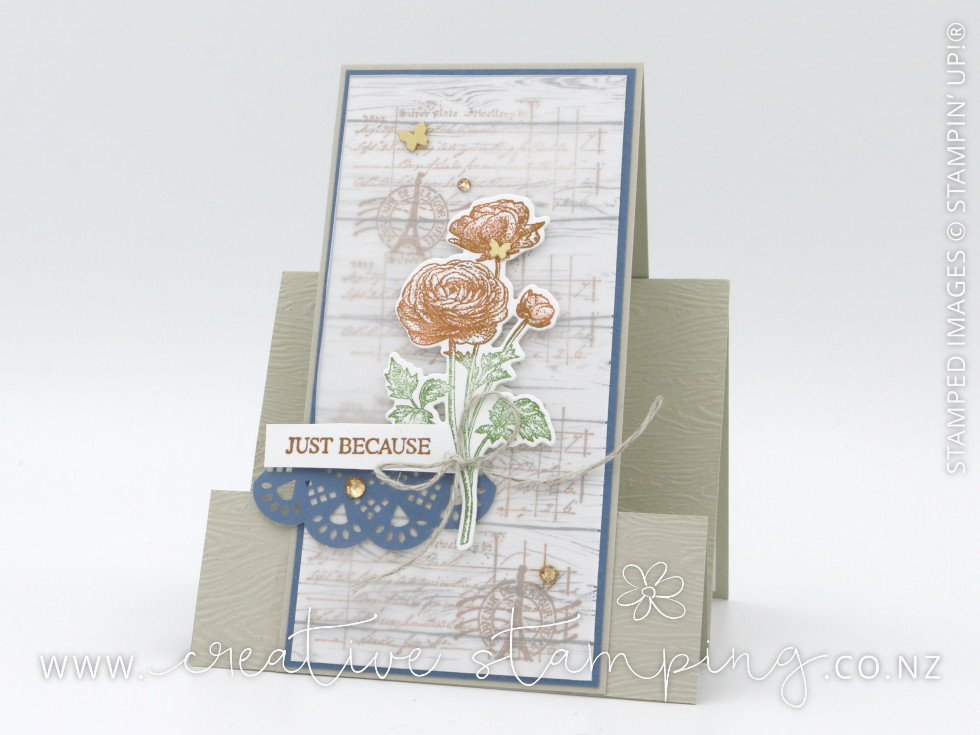Ranunculus Romance Easy Stepper Card