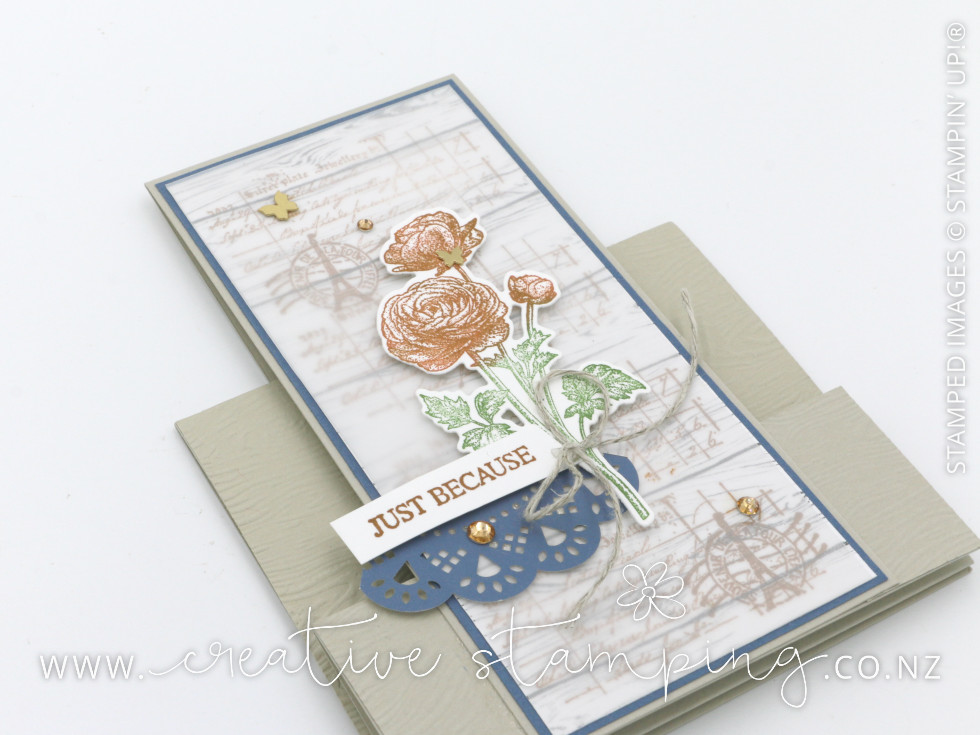 Ranunculus Romance Easy Stepper Card