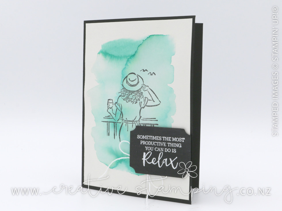 In the Moment Watercolour Wash Easy Greeting Card