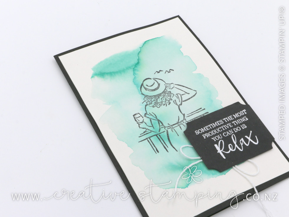 In the Moment Watercolour Wash Easy Greeting Card