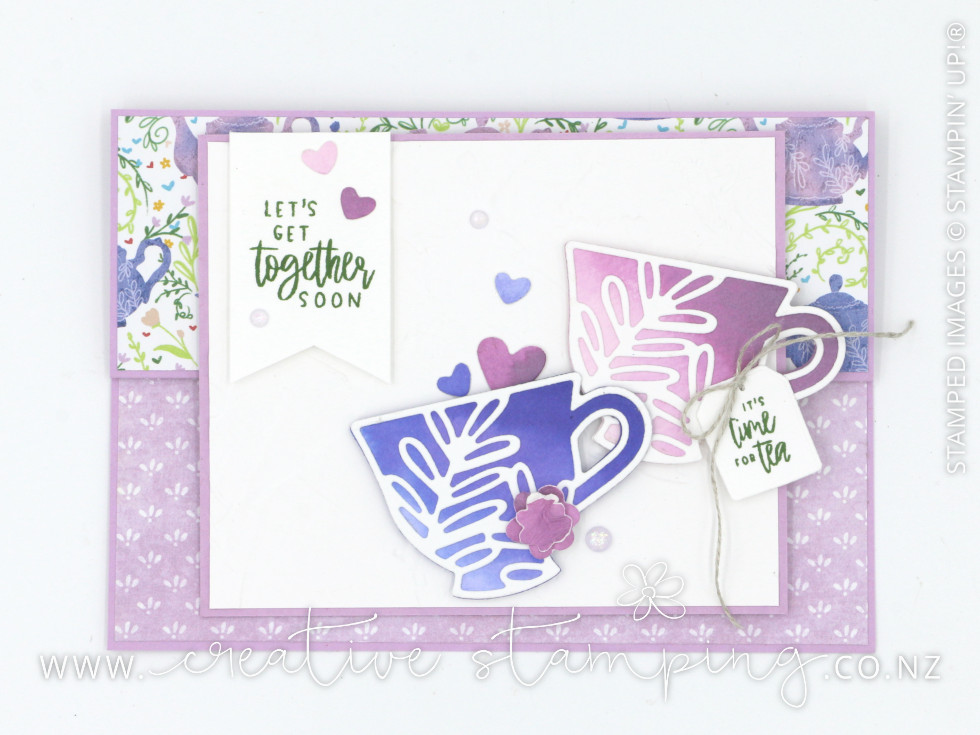 Tea Boutique Reverse Easel Friendship Card Tea Boutique Reverse Easel Friendship Card