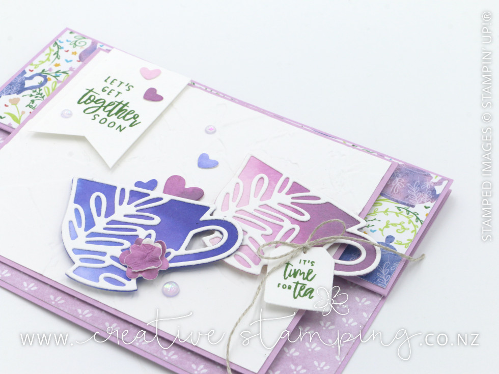 Tea Boutique Reverse Easel Friendship Card Tea Boutique Reverse Easel Friendship Card