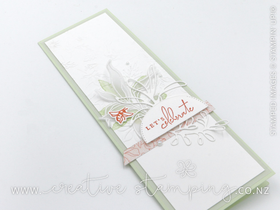 Splendid Thoughts Slimline Let's Celebrate Card Splendid Thoughts Slimline Let's Celebrate Card