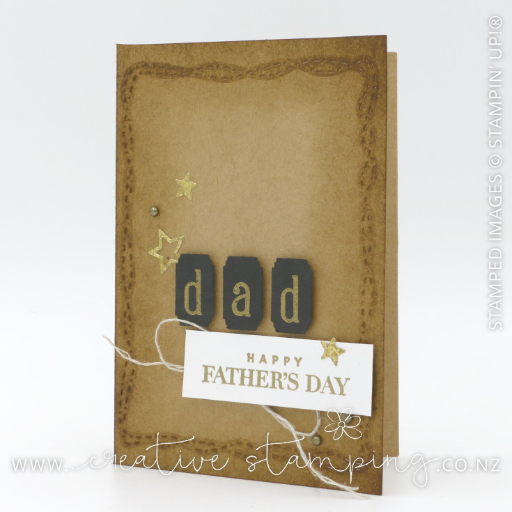 Father's Day Kraft Note Card