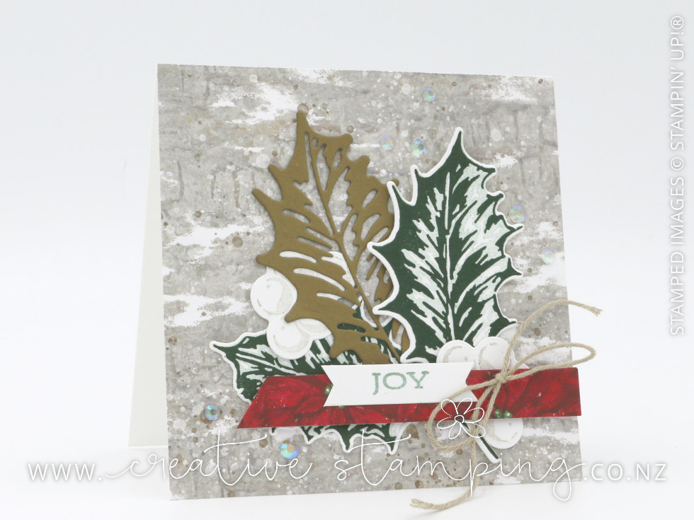 Leaves of Holly Joy Christmas Card Leaves of Holly Joy Christmas Card