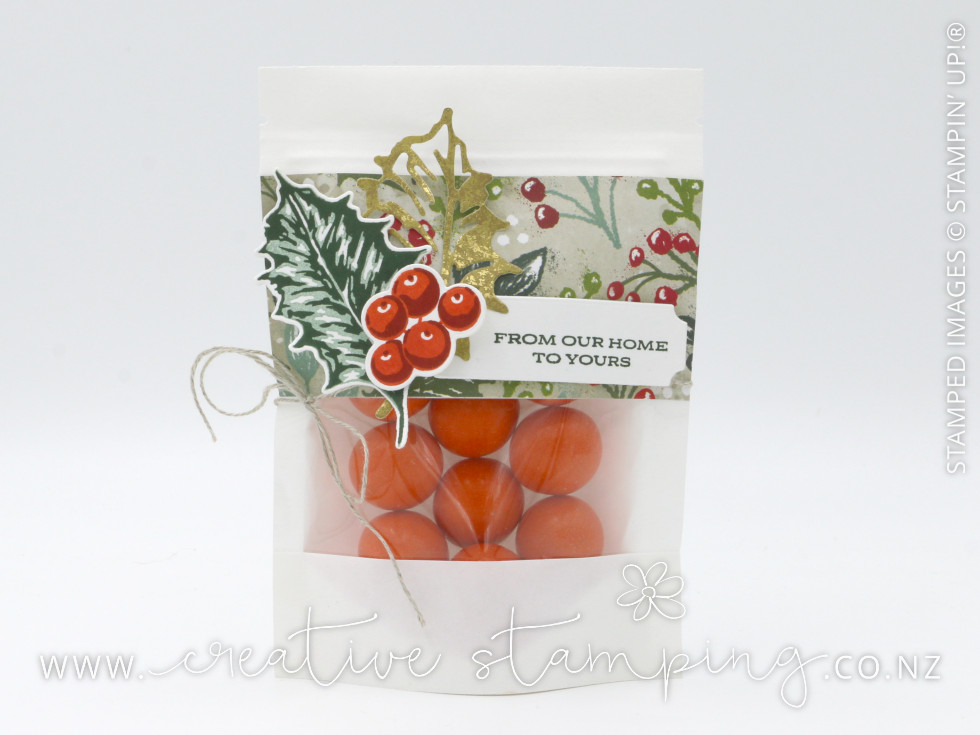 Boughs of Holly Peekaboo Treat Bags