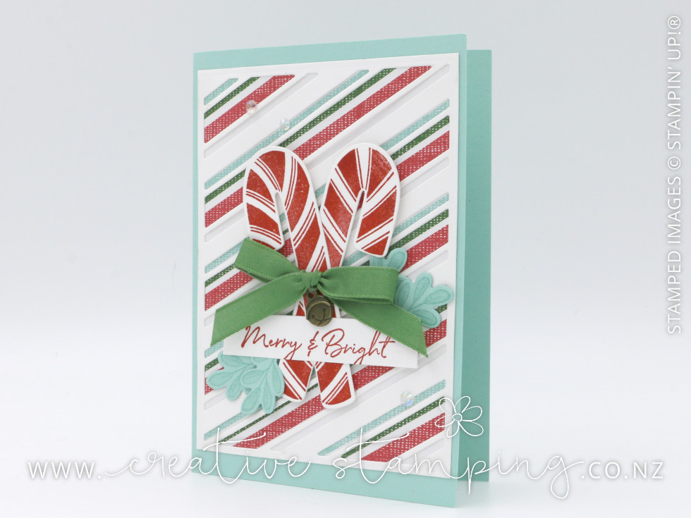 Sweet Candy Canes Christmas Card