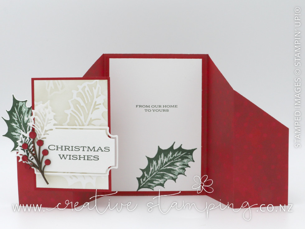 Boughs of Holly Double Gate-Fold Christmas Card Boughs of Holly Double Gate-Fold Christmas Card