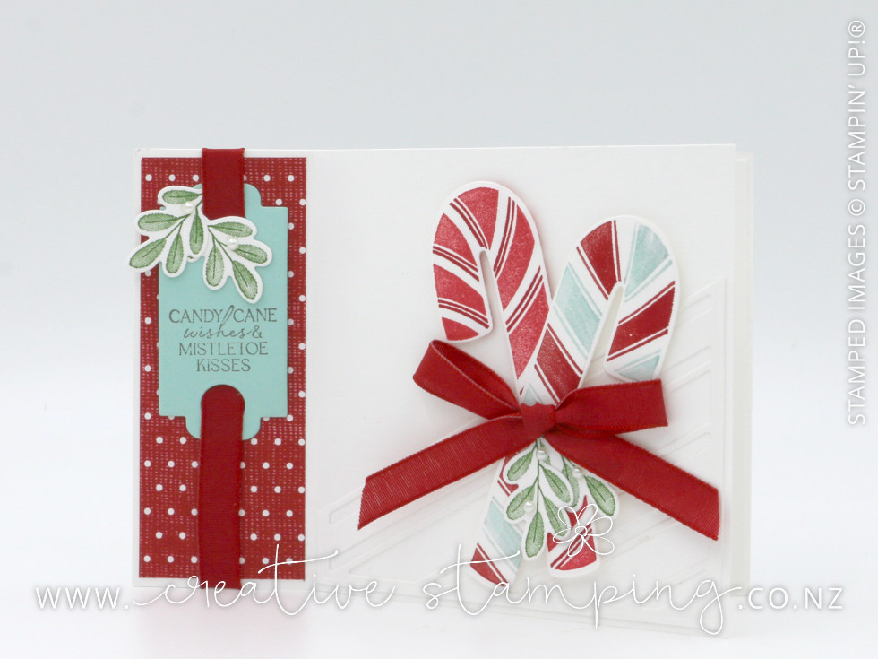 Sweet Candy Canes Christmas Book Card Sweet Candy Canes Christmas Book Card