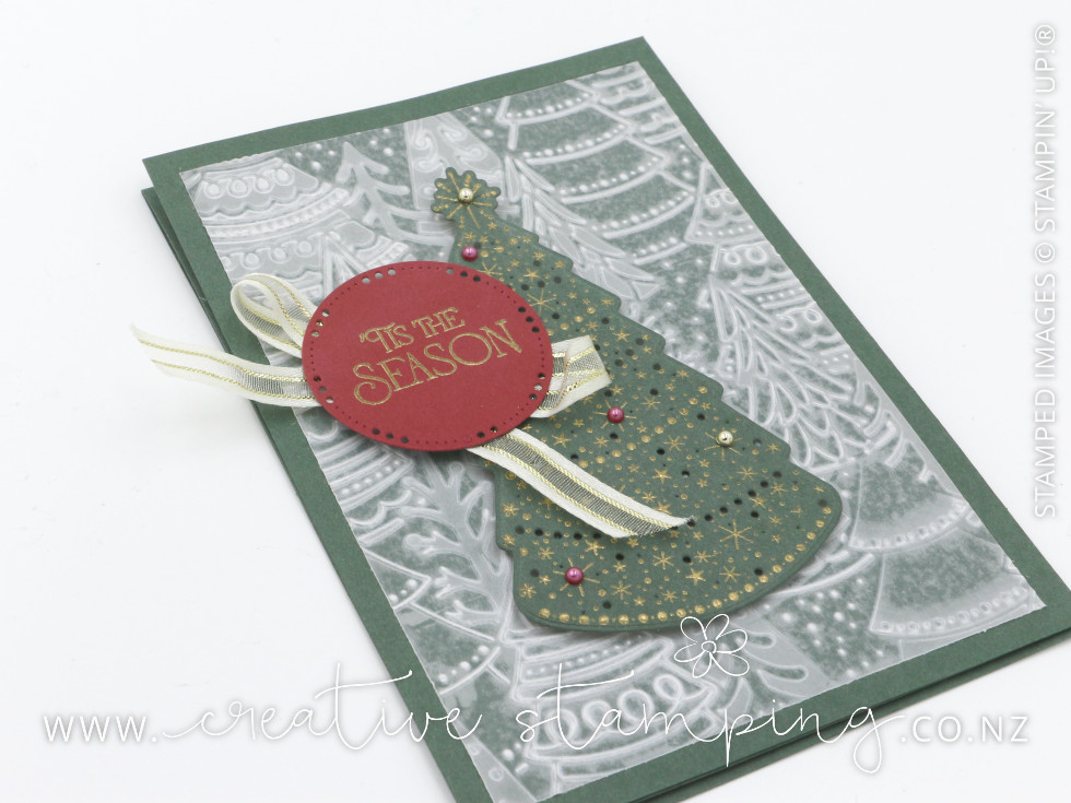 Lights Aglow Christmas Tree Easel Card