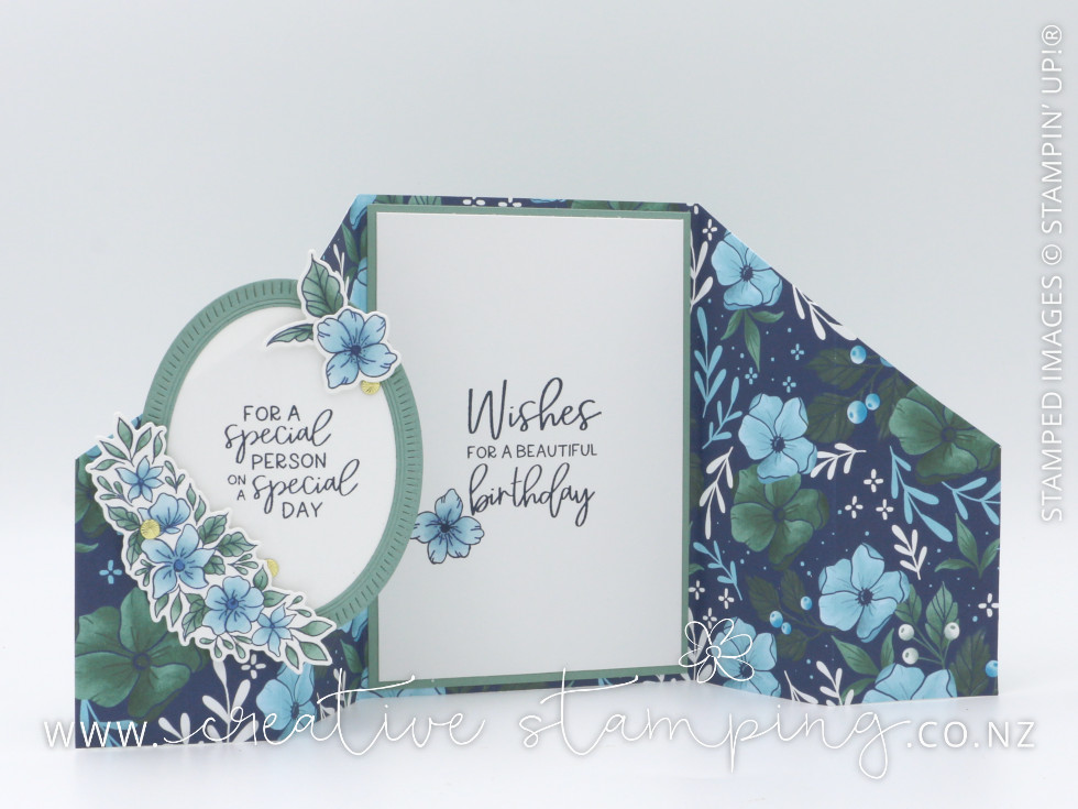 Fitting Florets Double Gate-Fold Birthday Card Fitting Florets Double Gate-Fold Birthday Card