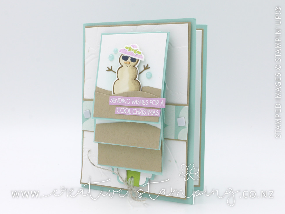 Snowman Magic Waterfall Christmas Card Snowman Magic Waterfall Christmas Card