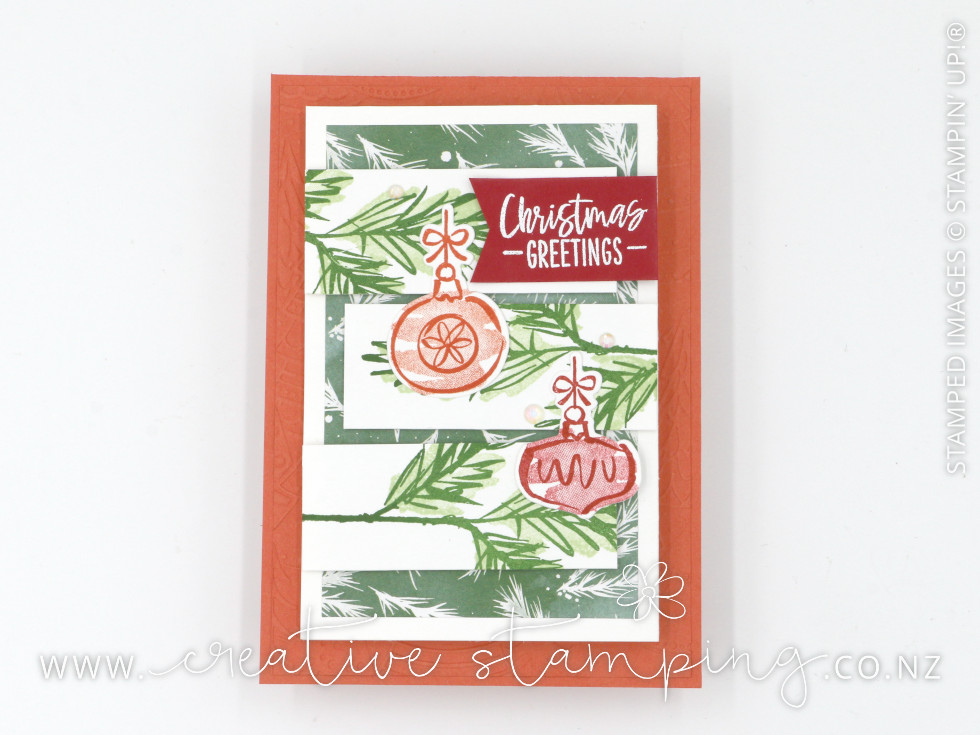 Deocrated with Happiness Concertina Christmas Card with Gift Voucher Pocket