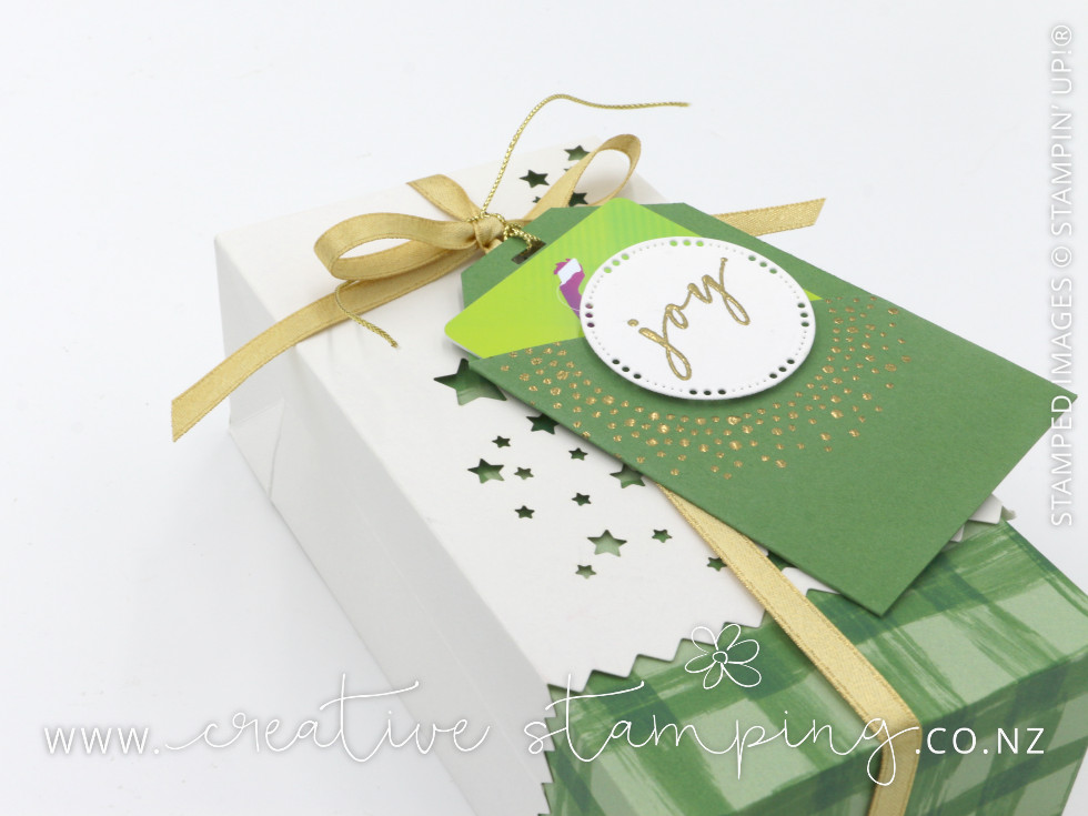 Stars Gift Box with Christmas Voucher Tags Stars Gift Box with Christmas Voucher Tags