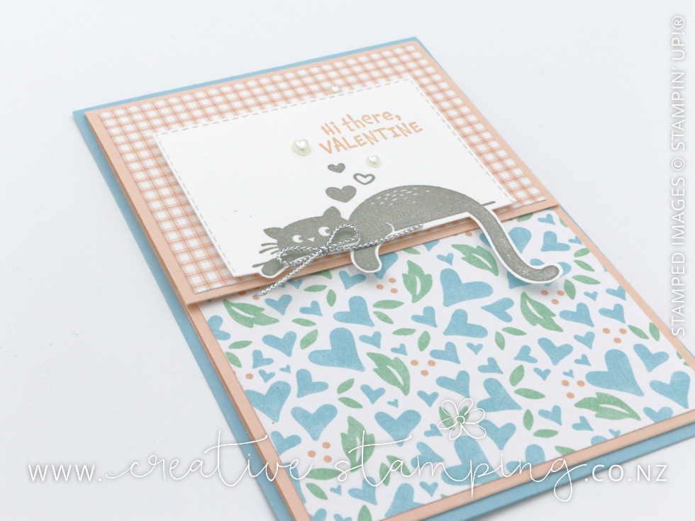 Love Cats Fun Fold Valentine's Day Card