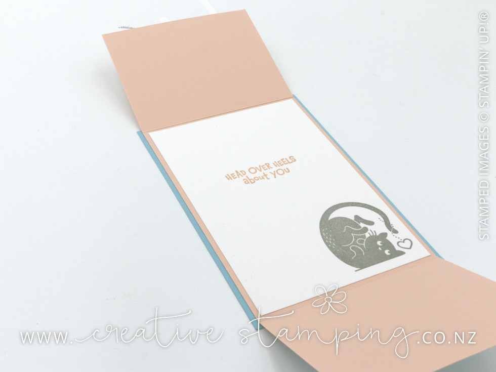 Love Cats Fun Fold Valentine's Day Card