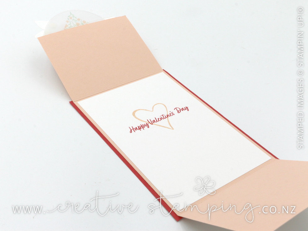 Country Bouquet Fun Fold Valentine's Day Card Country Bouquet Fun Fold Valentine's Day Card