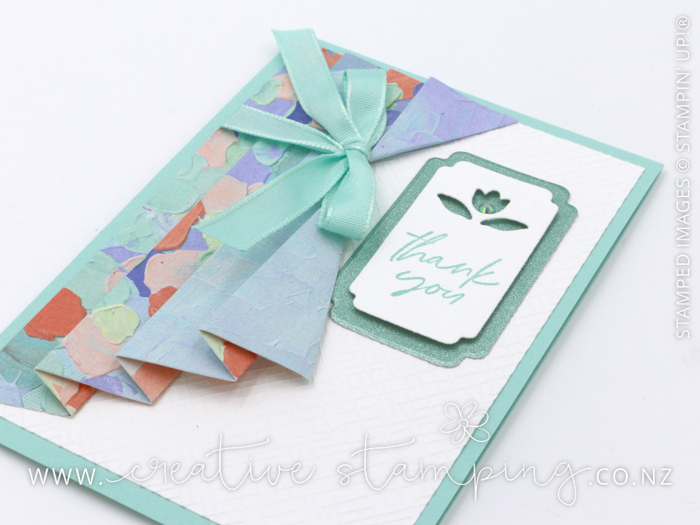 TieBack Curtain Card Kristine McNickle Independent Stampin' Up