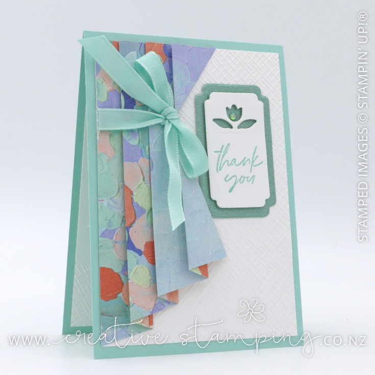 Fancy Flora Tie-Back Curtain Thank You Card