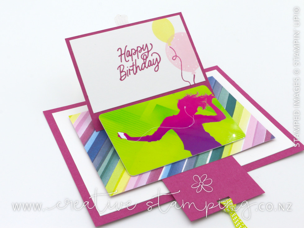 Beautiful Balloons Gift Card Slider Birthday Card Beautiful Balloons Gift Card Slider Birthday Card