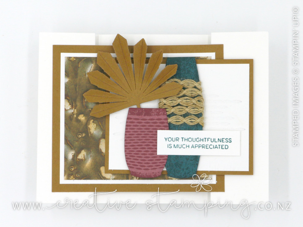 Earthen Elegance Interlocking Gatefold Thank You Card